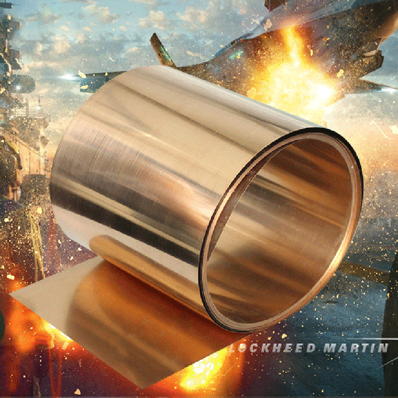 C17200 Beryllium Bronze Beryllium Copper Sheet Metal Foil Coil Thick 0.08mm-2mm