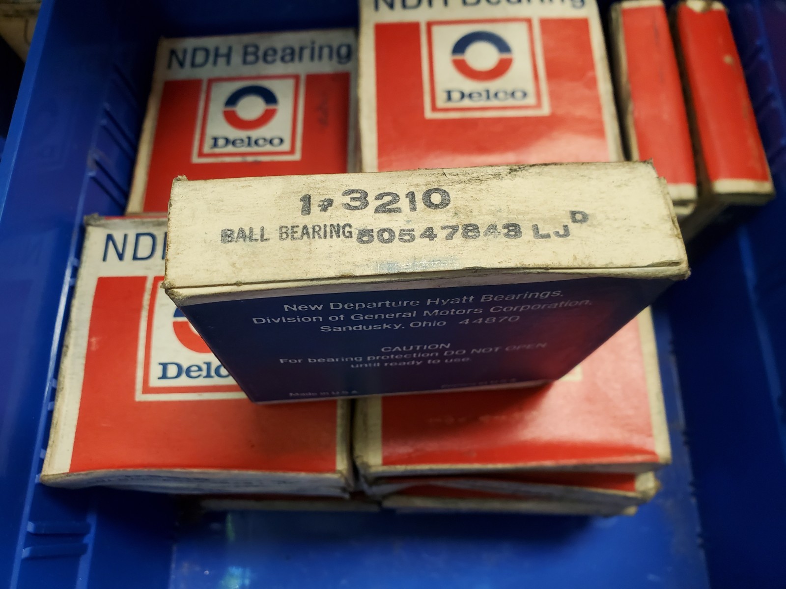 1 ea. NDH Delco 3210 Ball Bearing USA