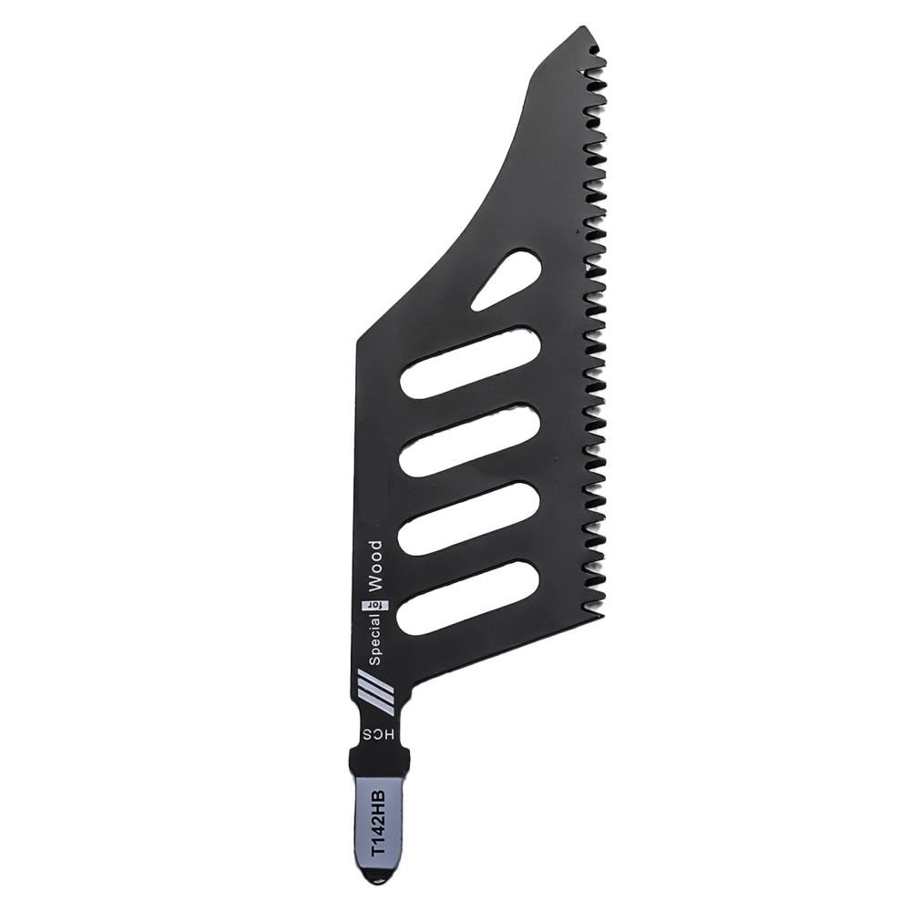 for Wood Flush Cutting Jigsaw Blade 5Pcs Irregular Curve Saw Blade with Handle ↕