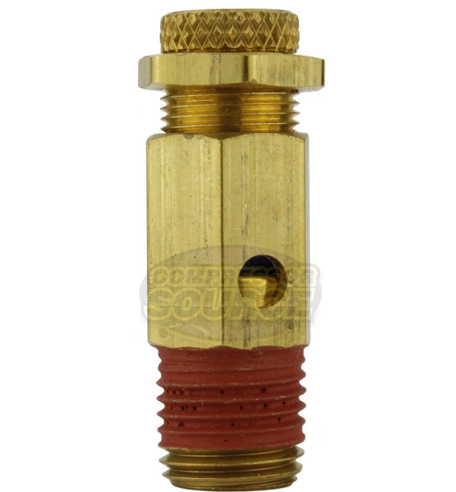 100-150 PSI 1/4″ MNPT Air Compressor Pressure Adjustable Relief Pop Off Valve