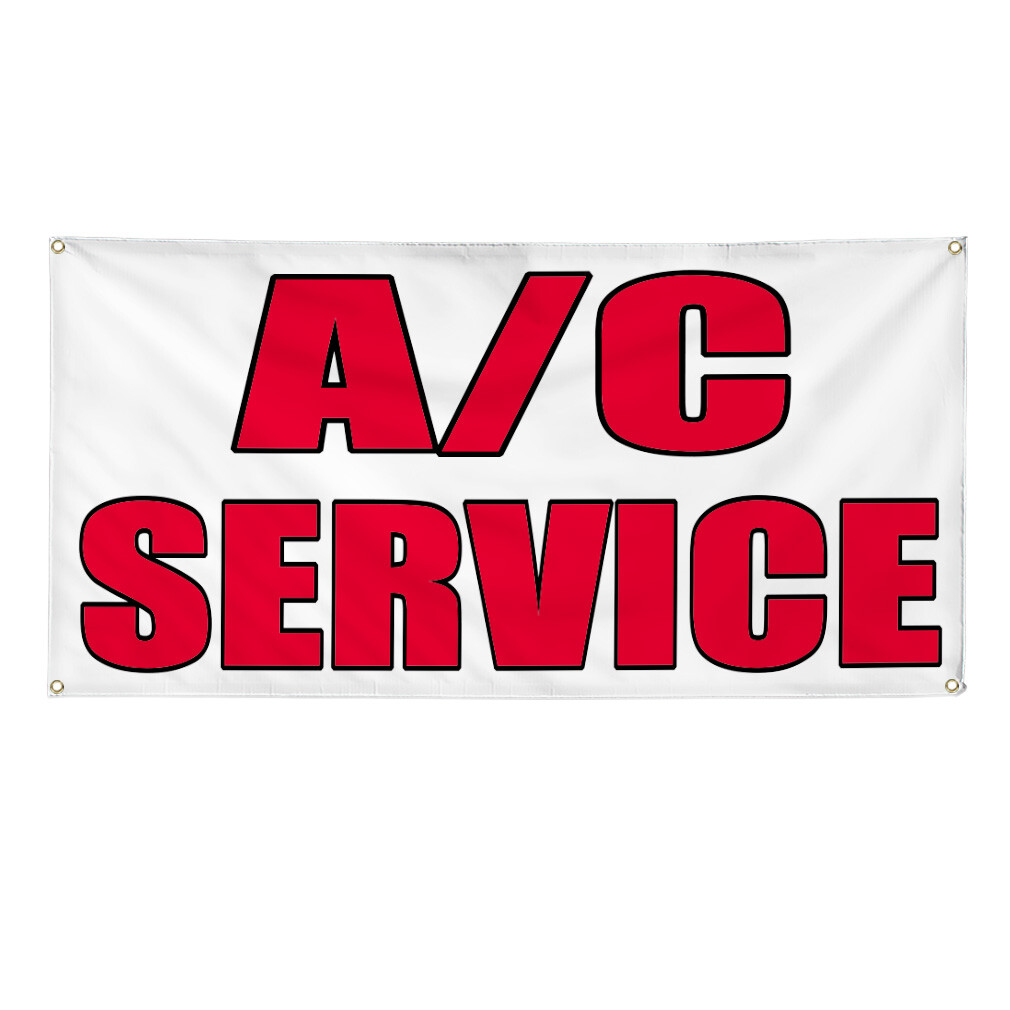 Vinyl Banner Multiple Sizes A C Service Auto Body Shop Car Repair B Business