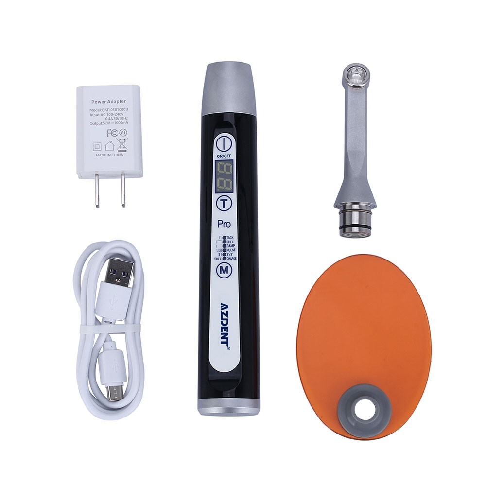 AZDENT Dental Wireless LED 1 Second Curing Light Resin Lamp Curing High Power