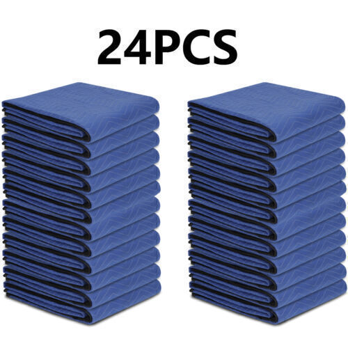 12/24/48 Pack 80» x 72» Moving Blankets Furniture Packing Shipping Blankets