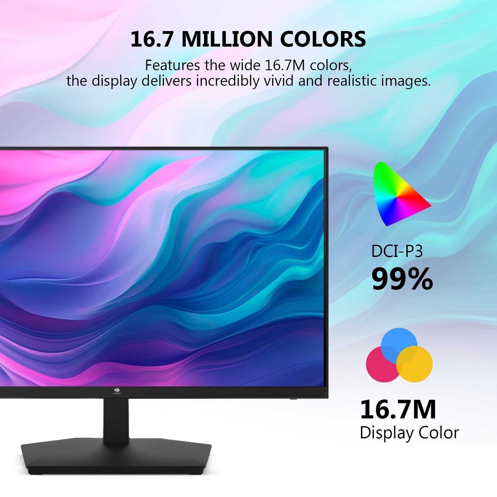 24 inch Monitor, Z-Edge Computer Monitor, Full HD 1920 x 1080p IPS 100Hz PC M…