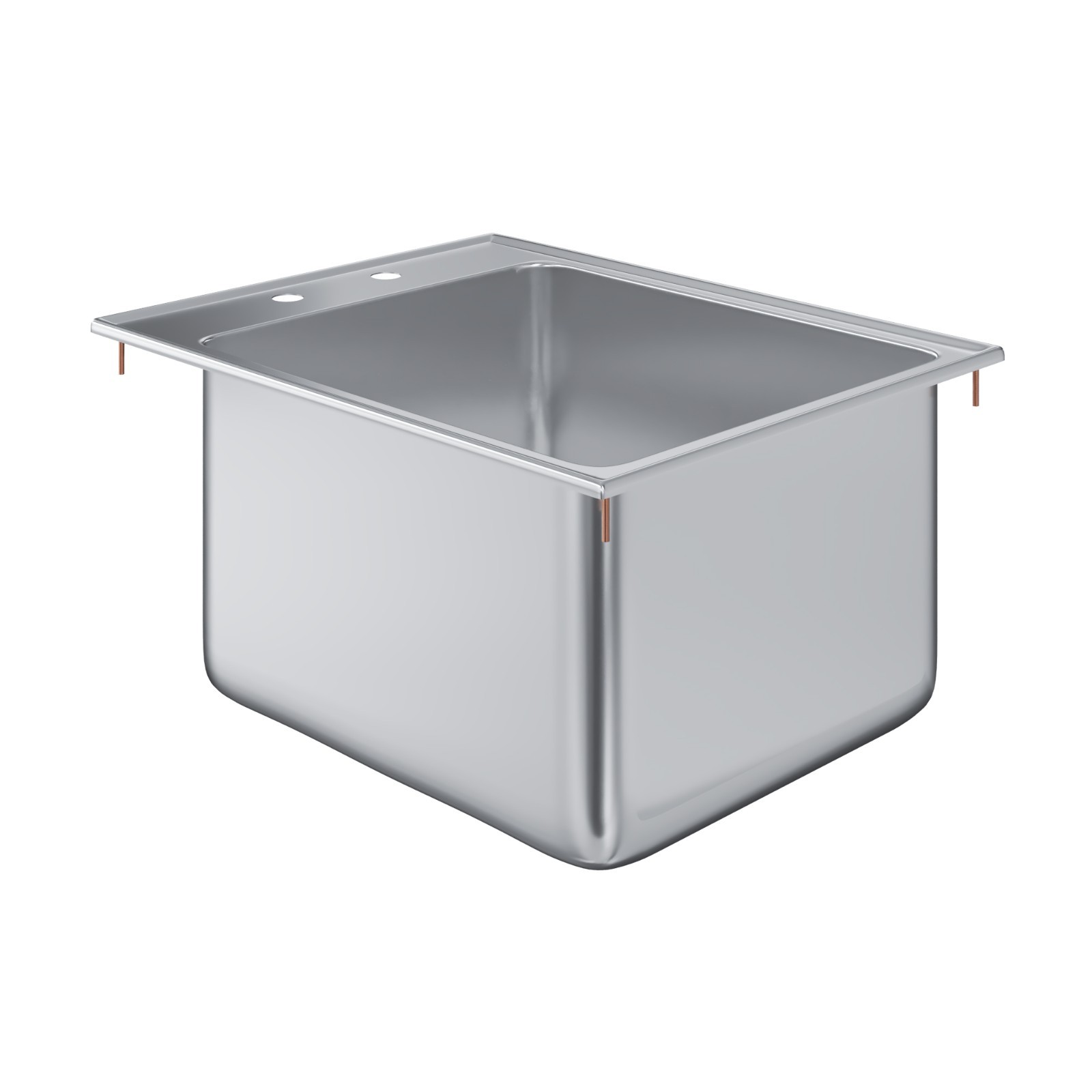 Stainless Steel 1 Compartment Drop-In Sink. Bowl 14 in. x 16 in. x 10 in. | NSF