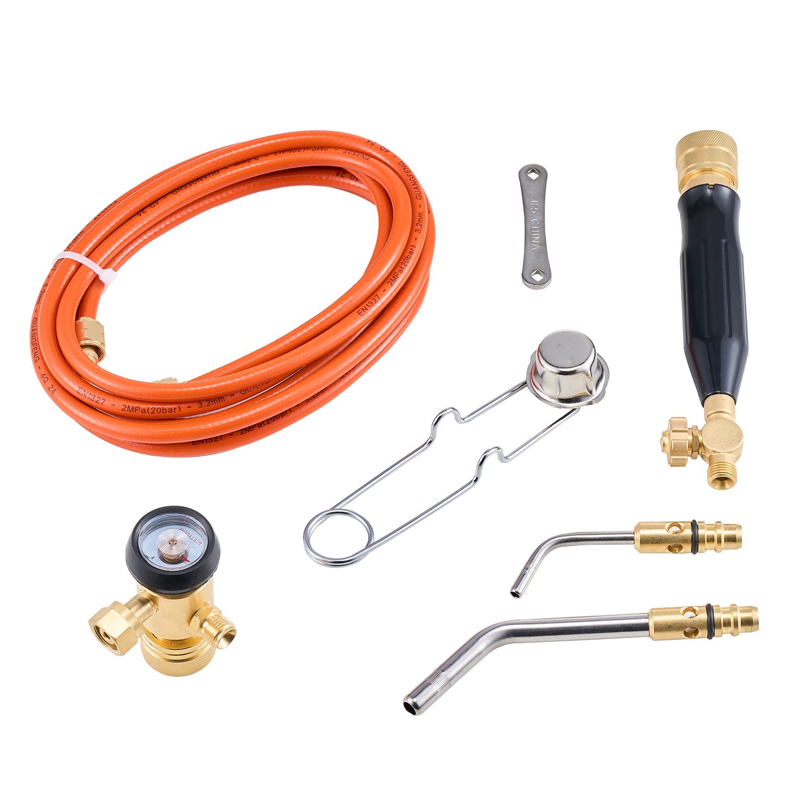 Air Acetylene Torch Kit Gas Torch and Welding Kit W/ Hose Regulator Valve