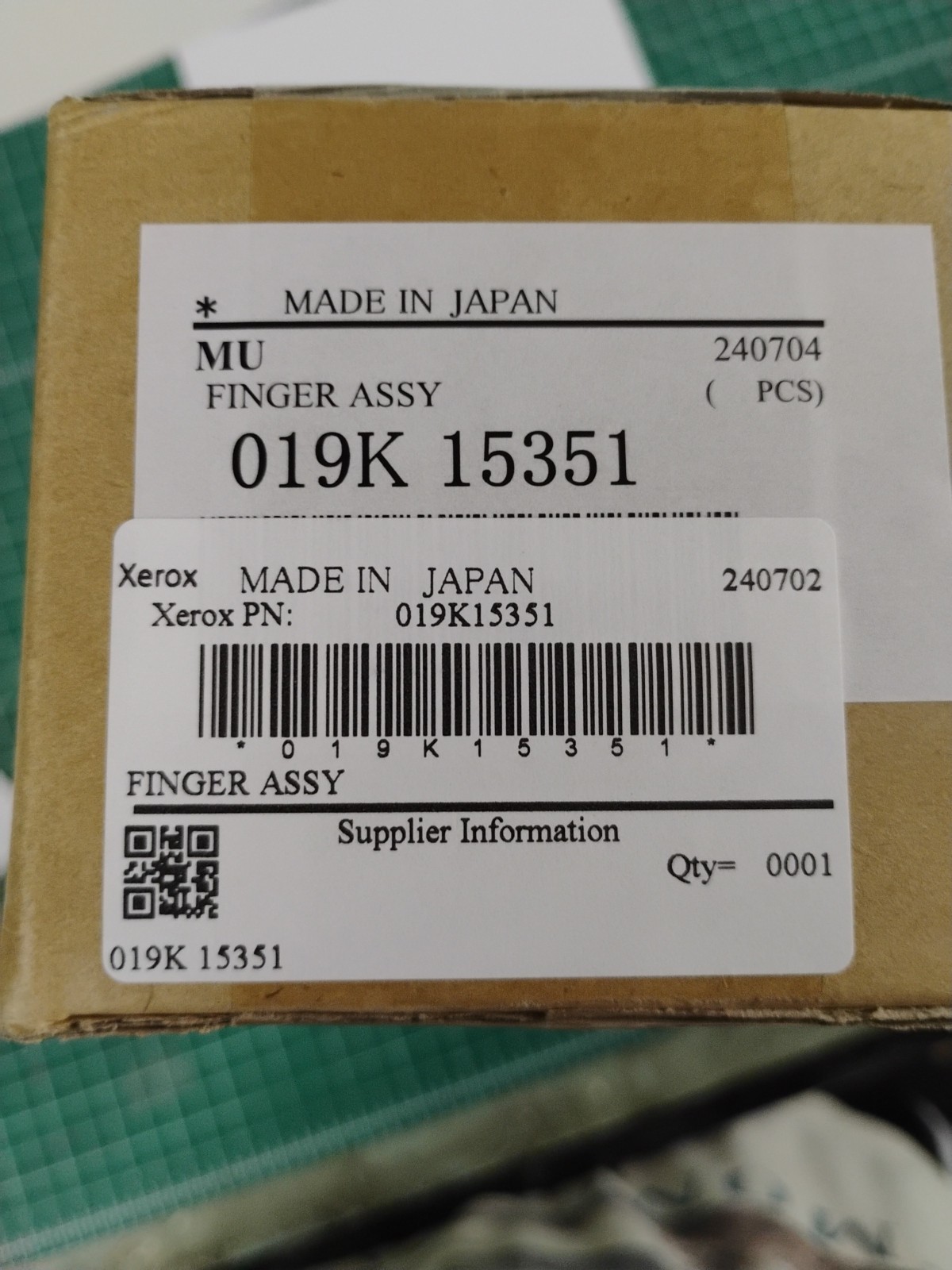 Xerox 019k15351 Fuser Pressure Stripper Finger Assembly