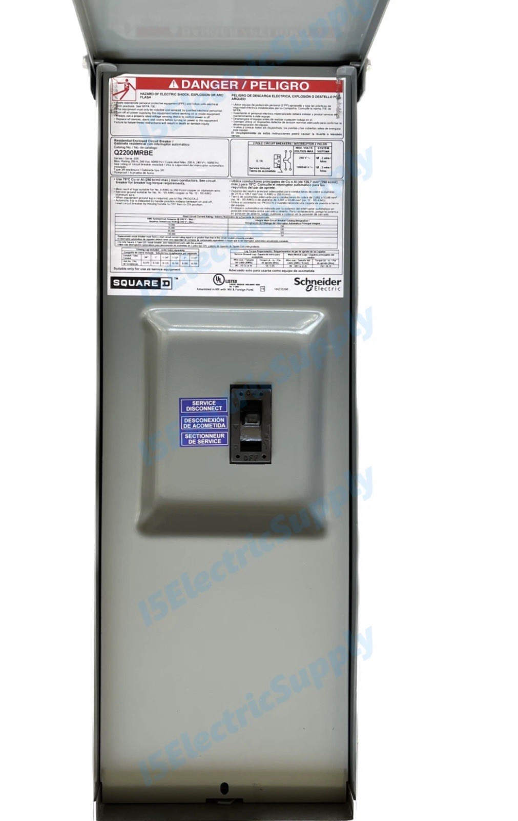 400 / 320 Amp Meter Base / Socket Bundled w/ 2 200A Main Breakers / Discounnects