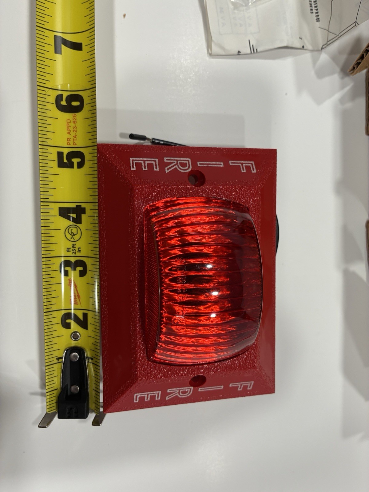 Space Age Electronics V33 Red Fire Strobe Beacon Light 24VDC NOS
