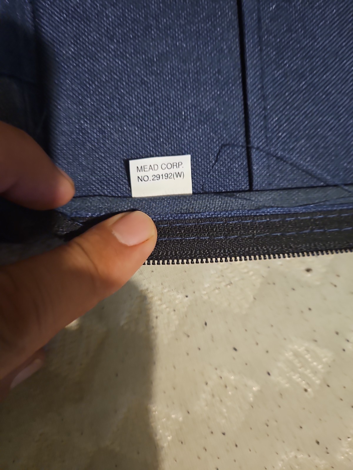 MEAD Five-Star XL Zip Up Binder Organizer Black” Brown RARE 12×14 Vintage