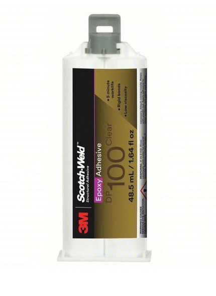 3M Scotch-Weld Epoxy Adhesive DP100 Clear, 1.64 oz (Lot Of 12)