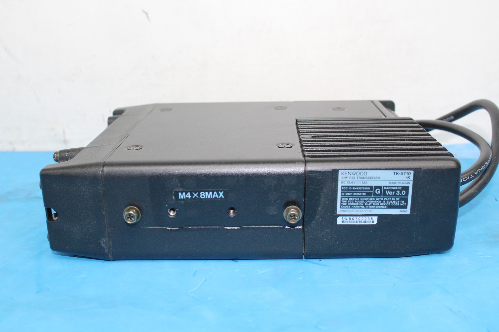 KENWOOD TK-5710-K Ver 3.0 VHF 110 Watt Rear Mount RADIO NO ACCESSORIES T9-C11