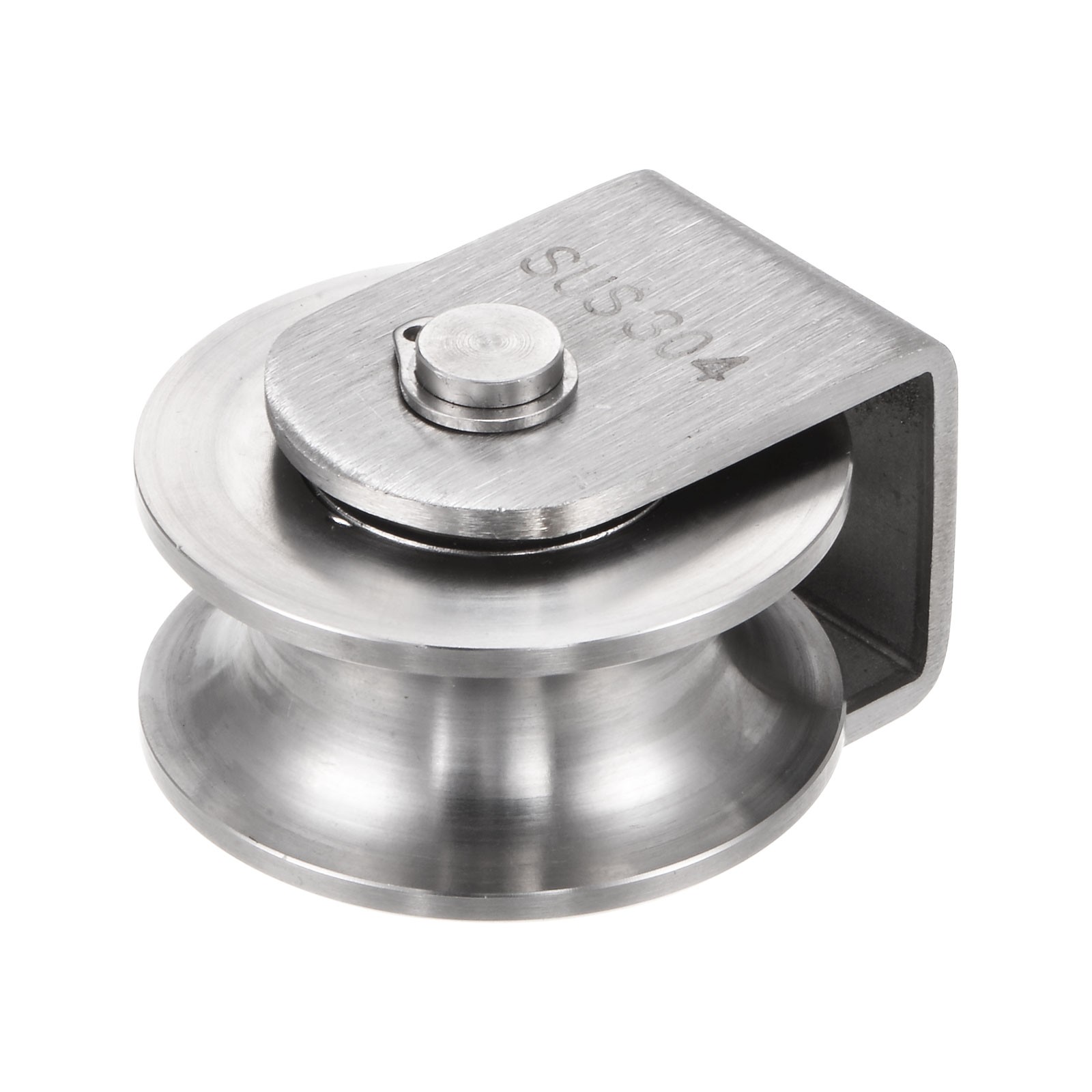 U Groove Wheel Pulley 304 Stainless Steel 1.9″ Dia Loading 880lbs Width 0.62″