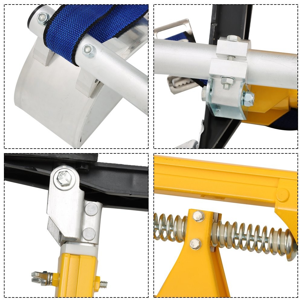 Adjustable 24″-40″ Drywall Stilts Aluminum Tool – Painting Painter Taping Yellow