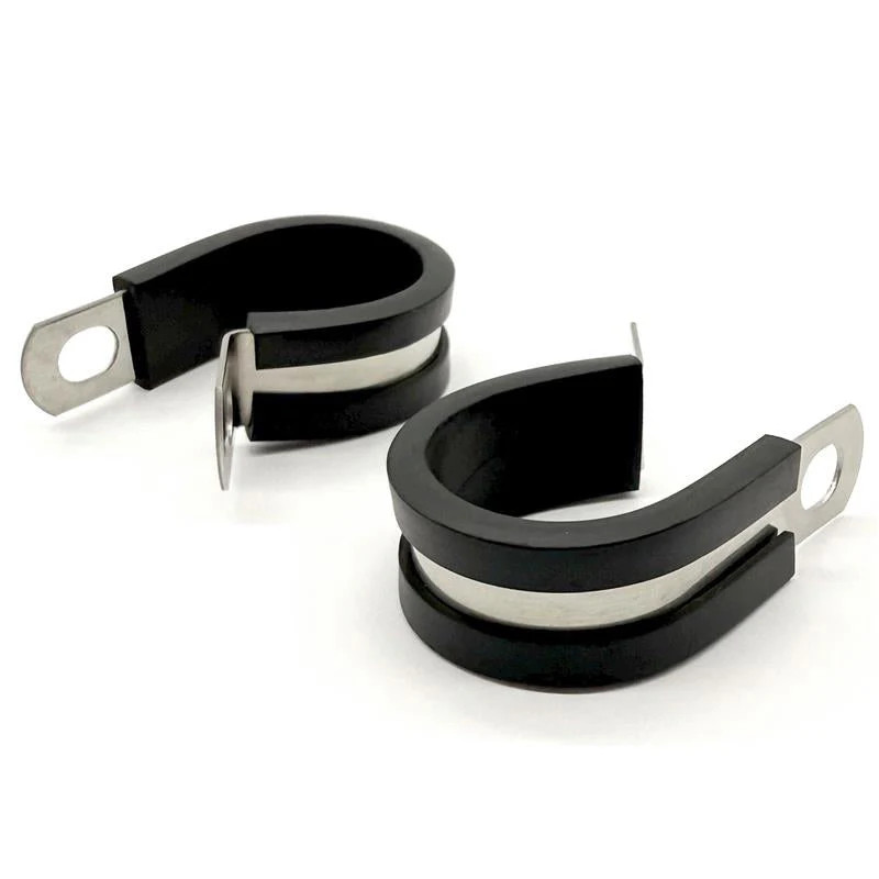 1″ Stainless Steel Rubber Insulated Medium Duty Cable Clamp