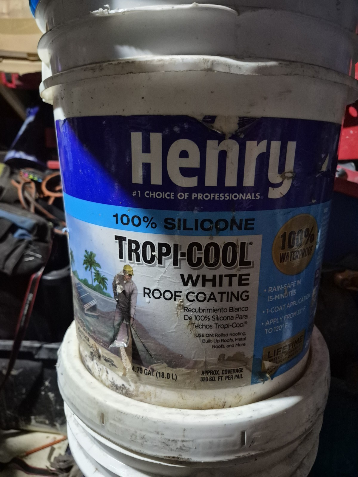 Henry 887 Tropicool 4.75 Gal Silicone Reflective Roof Coating – HE887HS018