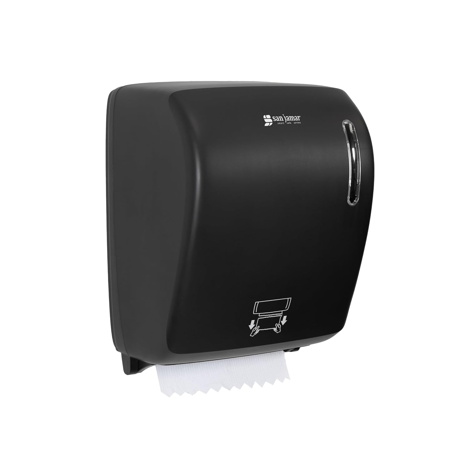 Timeless Hands-Free Mechanical Paper Towel Dispenser, Black