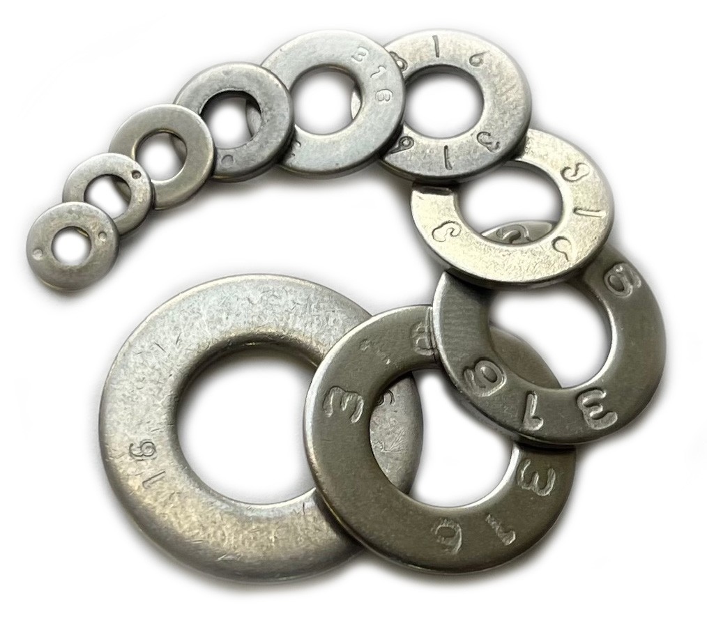 316 Stainless Steel SAE Washer Assortment Kit by Marine Bolt Supply 6-116239