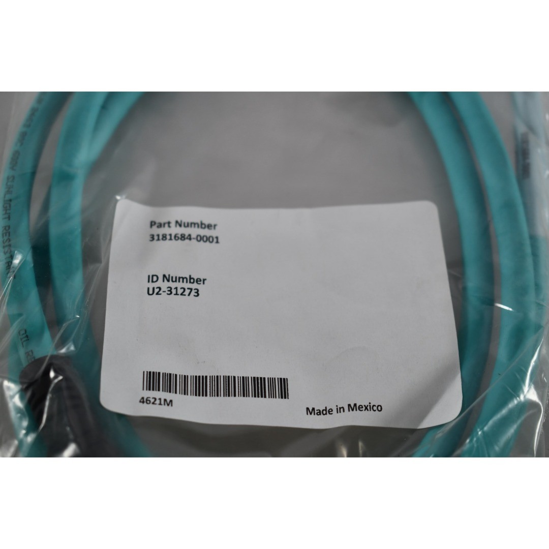 NEW Industrial Ethernet Cable 3181684-0001 Cat 5e Shielded 24 AWG 600V Teal