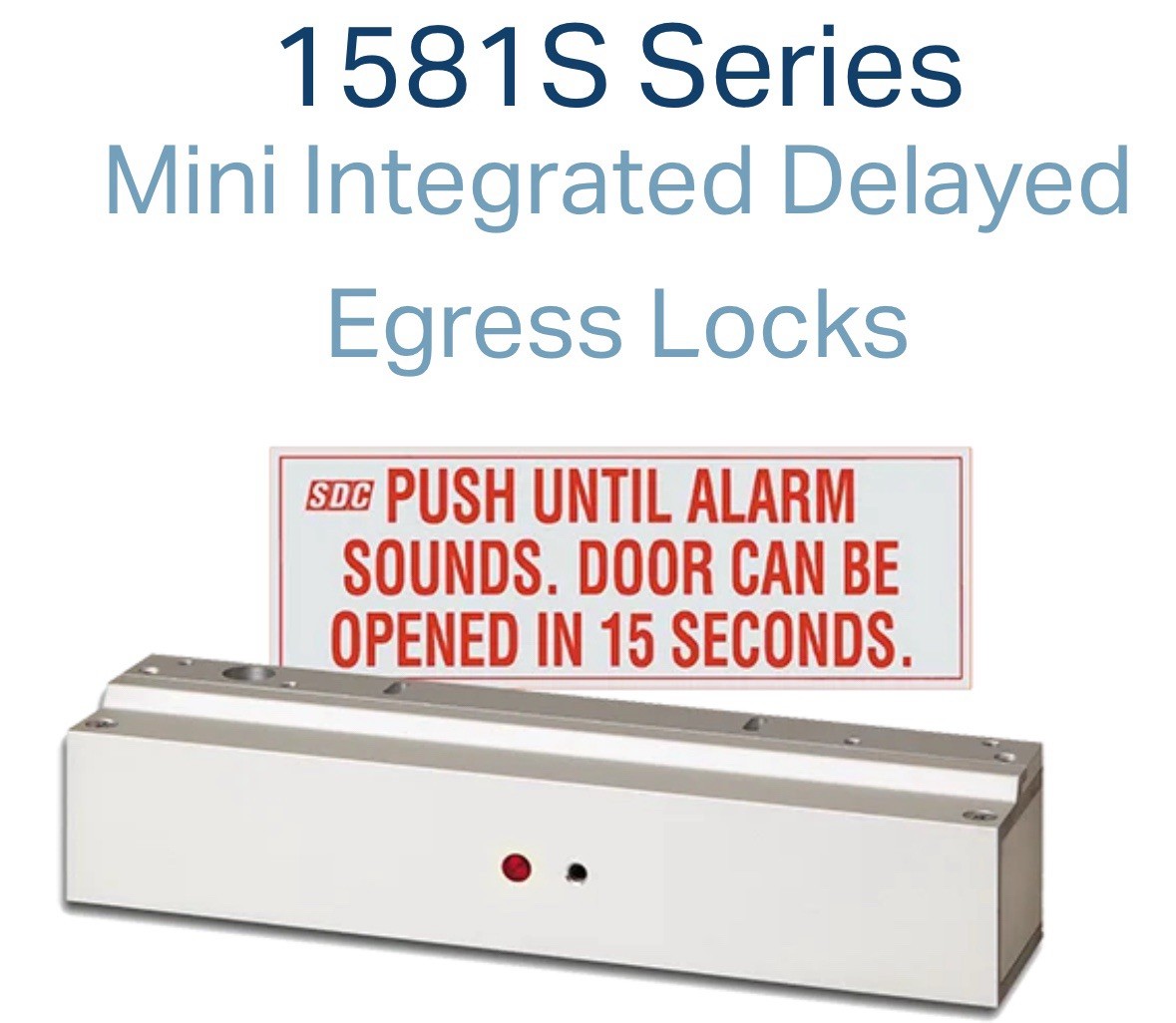 SDC Electromagnetic Lock 1581SNDV Exit Check Delayed Egress System 12V 24V