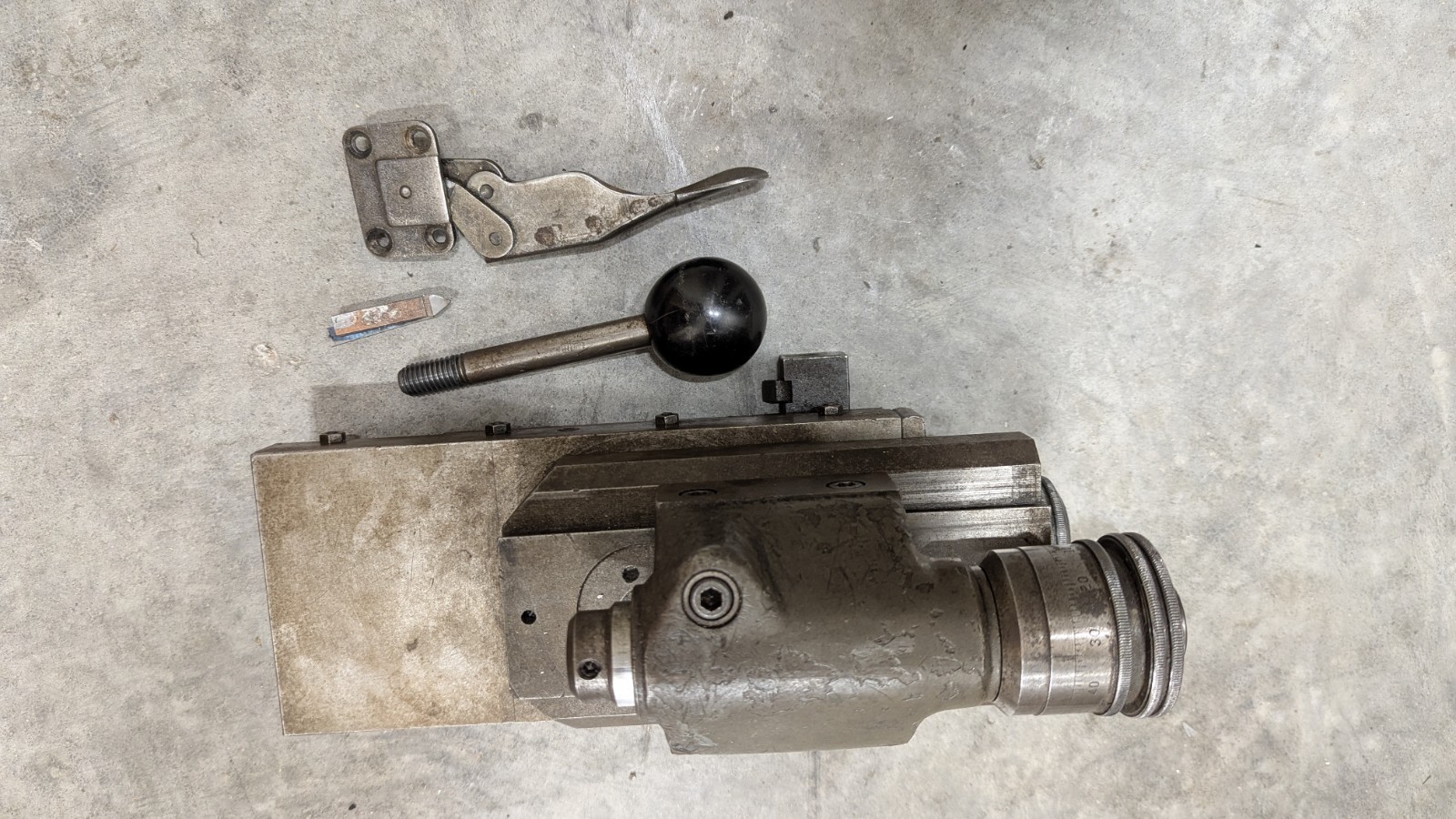 Hardinge radius turning attachment for DV-59 DSM-59 lathes 3.5″ dovetail bed D14