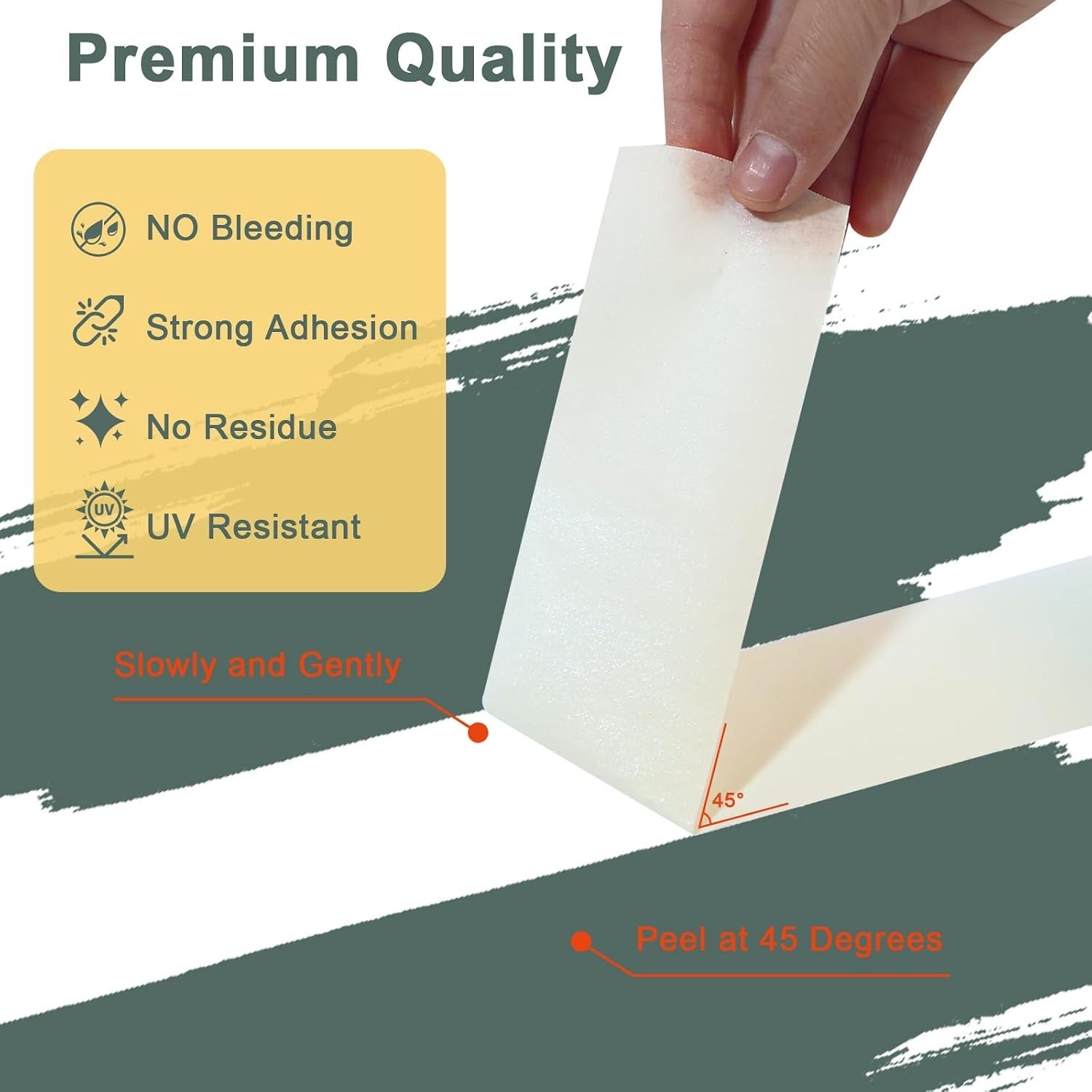 White Masking Tape 10 Pack: 1.88in x 55yds – Sharp Lines & UV Resistant