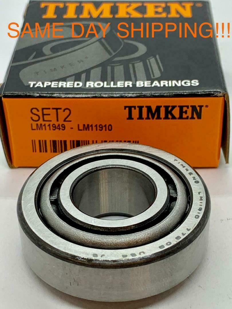 Timken USA Set2, Set 2 ( LM11949 & LM11910) A2 Cup & Cone SAME DAY SHIPPING.!!