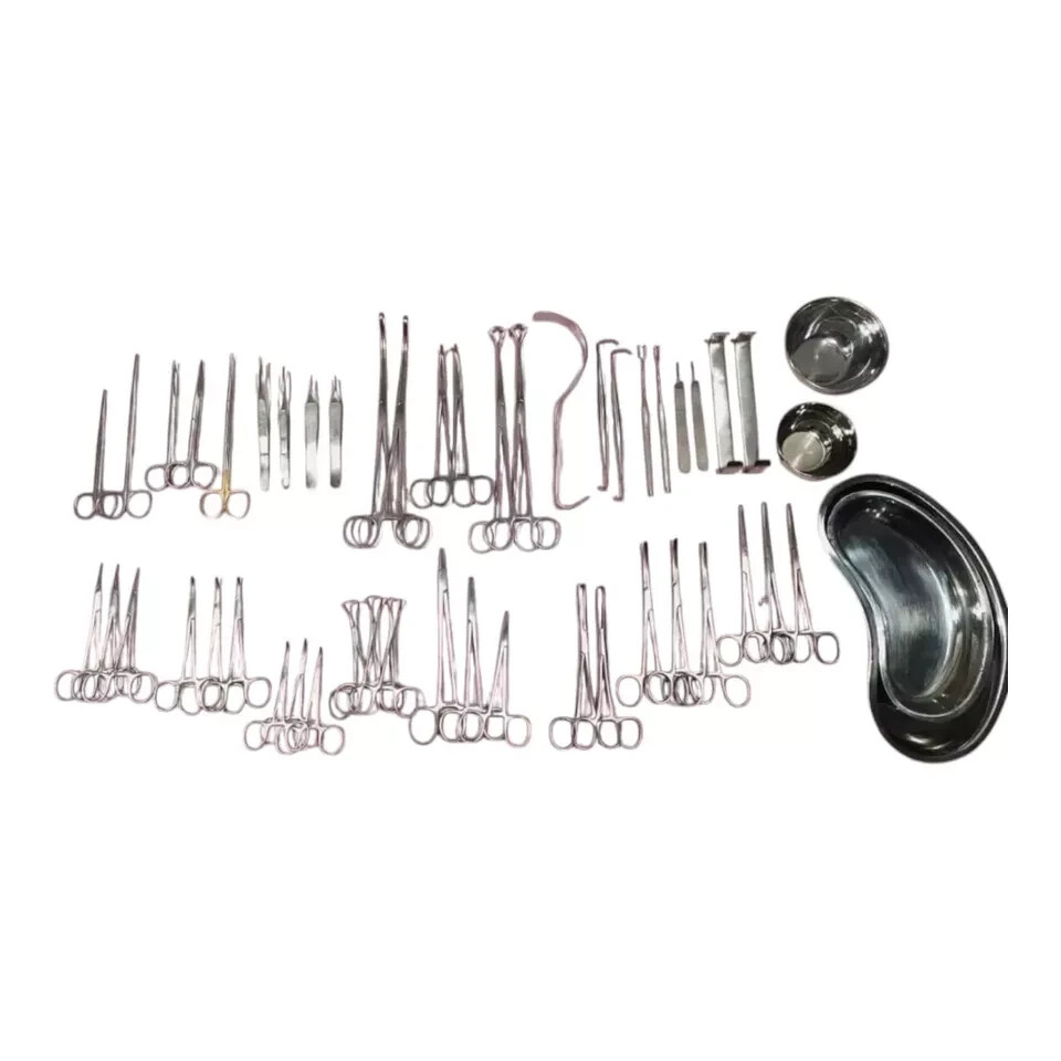Surgical Instruments Set of 50Pcs General Surgery Basic Laparotomy.