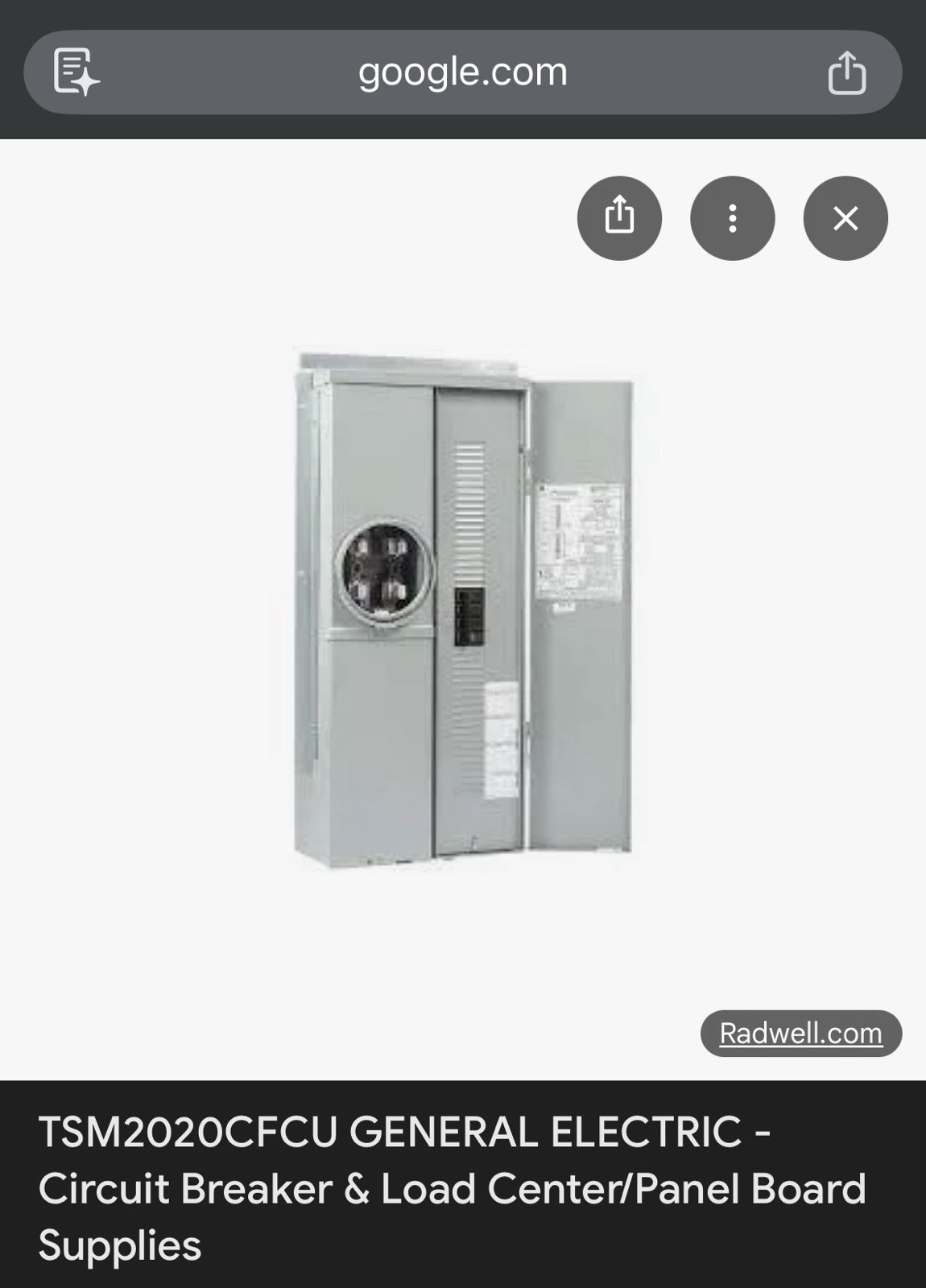 GE TSM2020CFCU Semi Flush/Combination Meter Socket Load Center 200A NEW Nema 3R
