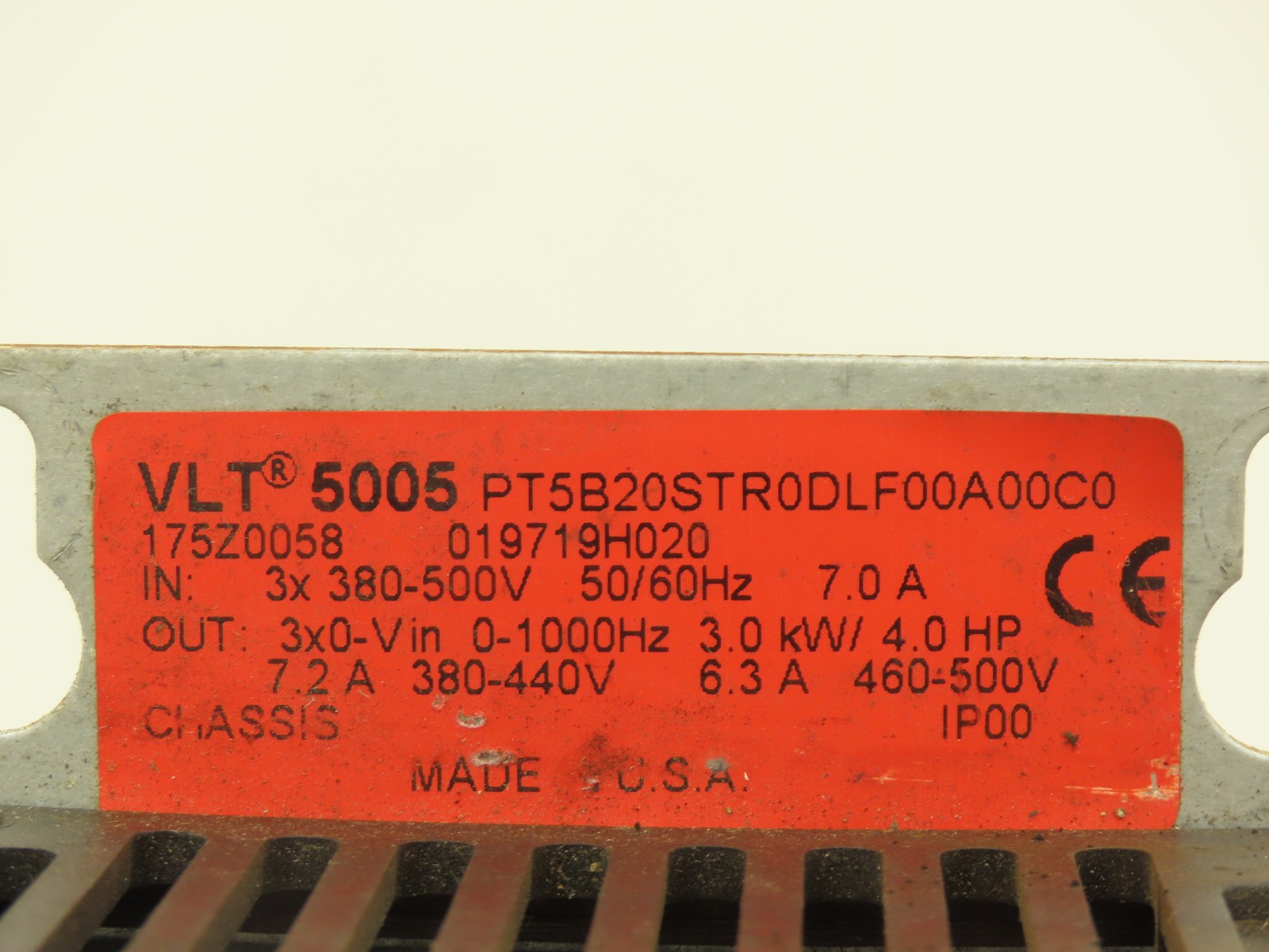 Danfoss VLT 5005 Variable Speed Drive AC Drive 3.0kW 4Hp 500V 3PH IP00