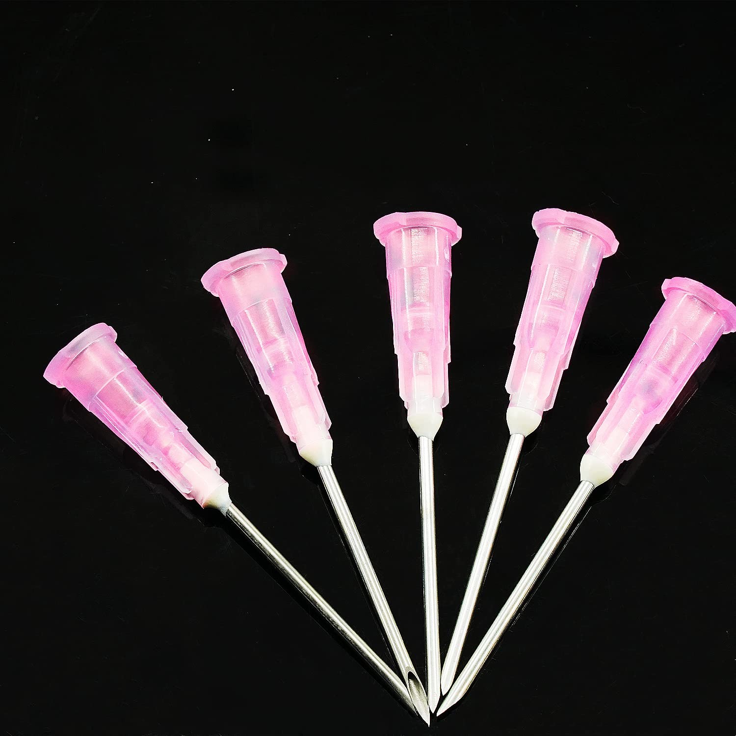 100 Pack 18Ga 1 Inch Sterile Disposable Injection Needle with Cap 1