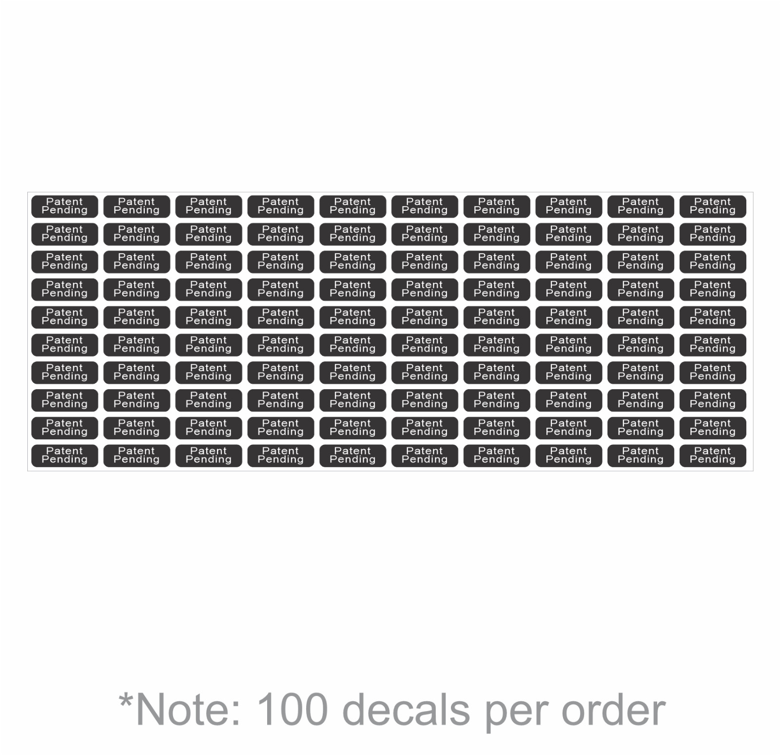 PATENT PENDING | black | select size | outdoor durable | decals
