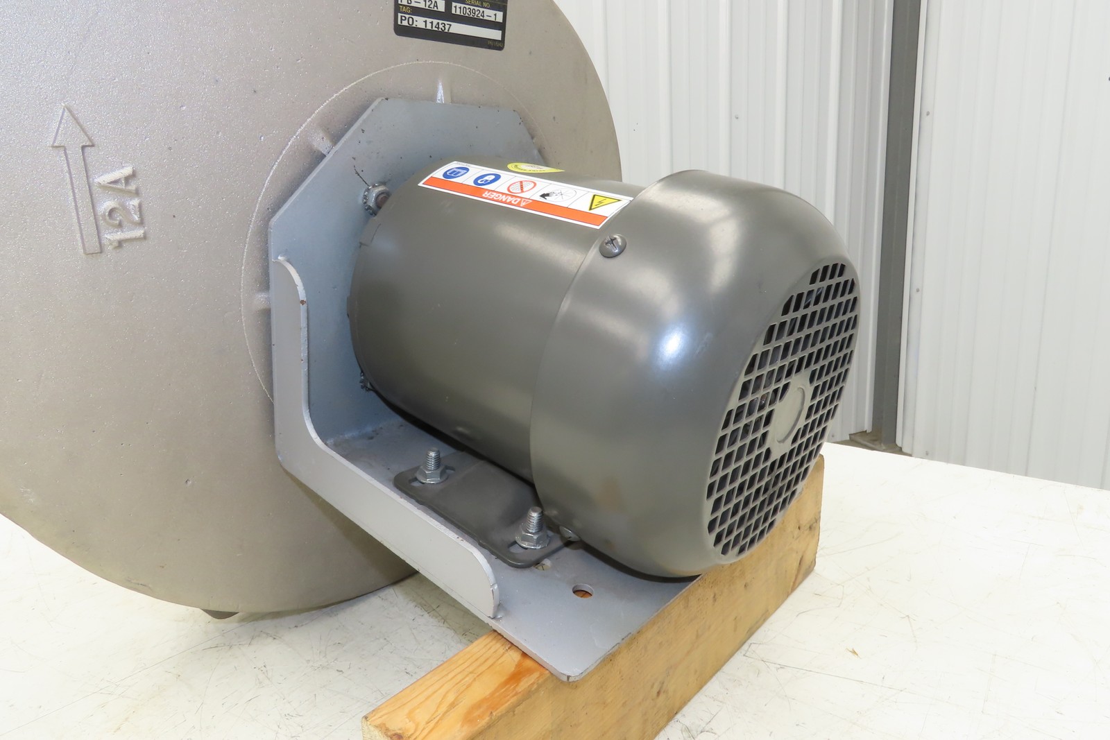 Cincinnati Fan PB-12A Centrifugal Pressure Blower 800cfm 2″SP 230/460v 3Ph 1Hp