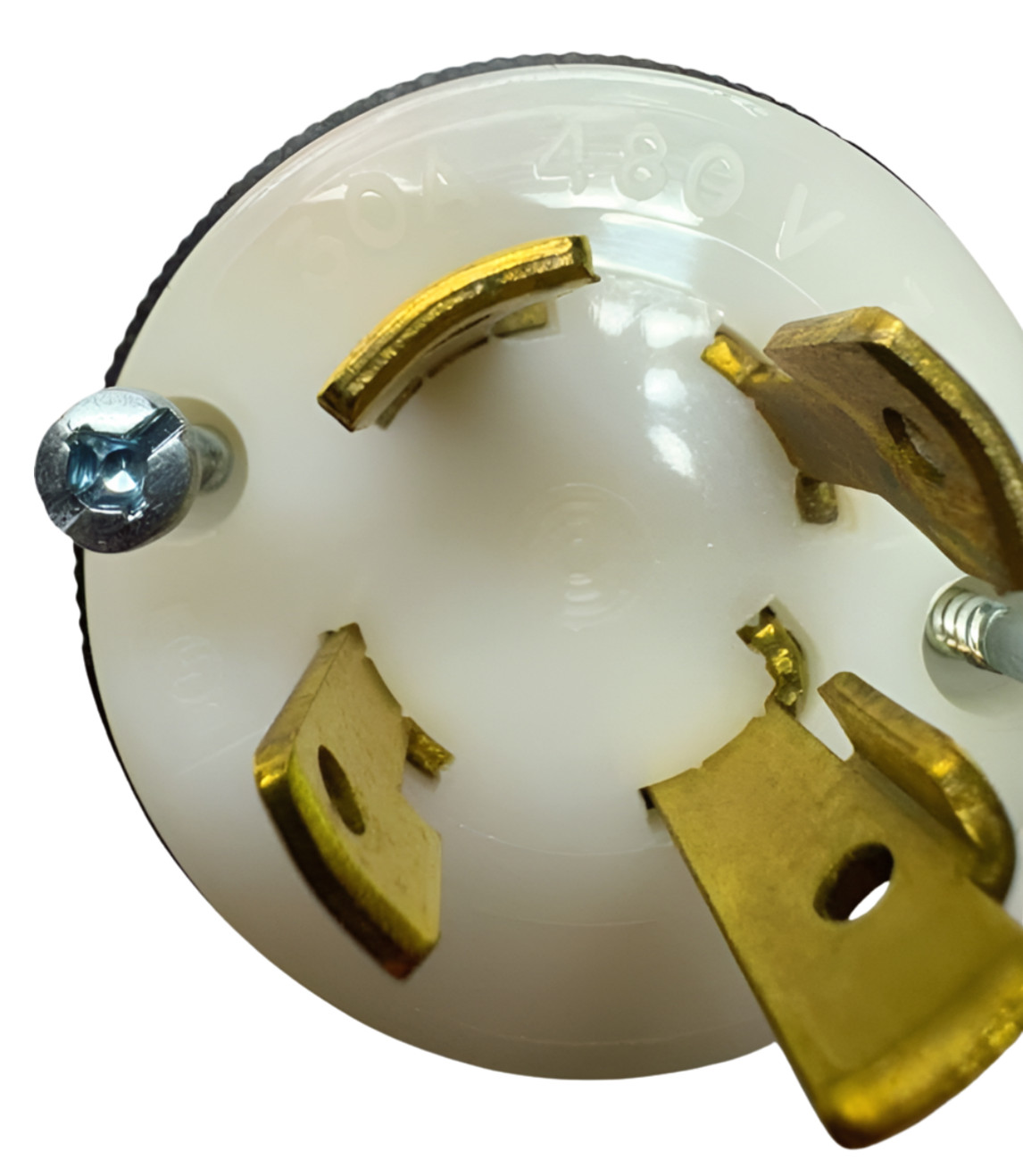 Hubbell HBL2731 Insulgrip Twist-Lock Male Plug, 3-P, 30A, 480VAC, NEMA L15-30P