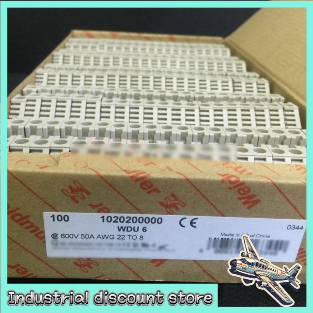 100PCS 1020200000 New Weidmuller terminal WDU 6 1020200000 WDU6 Fast Delivery