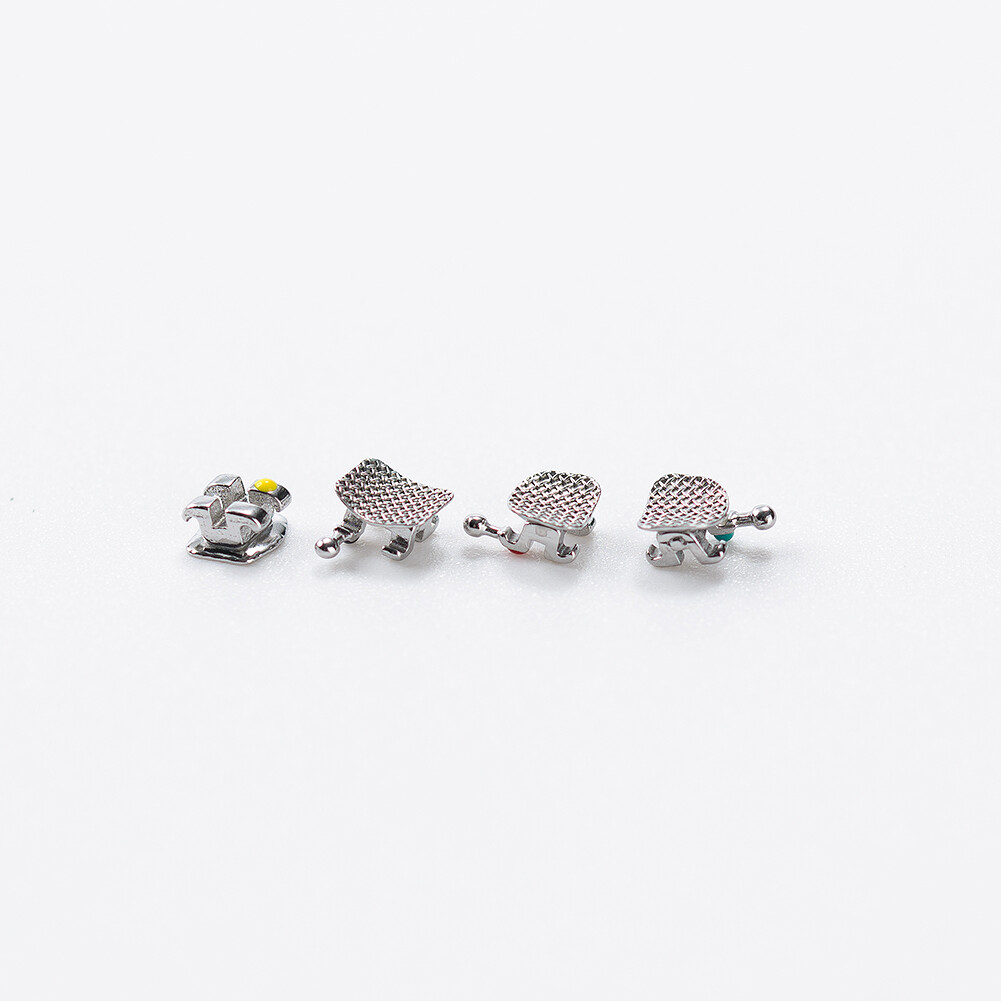 EASYINSMILE Dental Orthodontic Brackets Mini Metal Braces Roth/MBT 022 hook 345