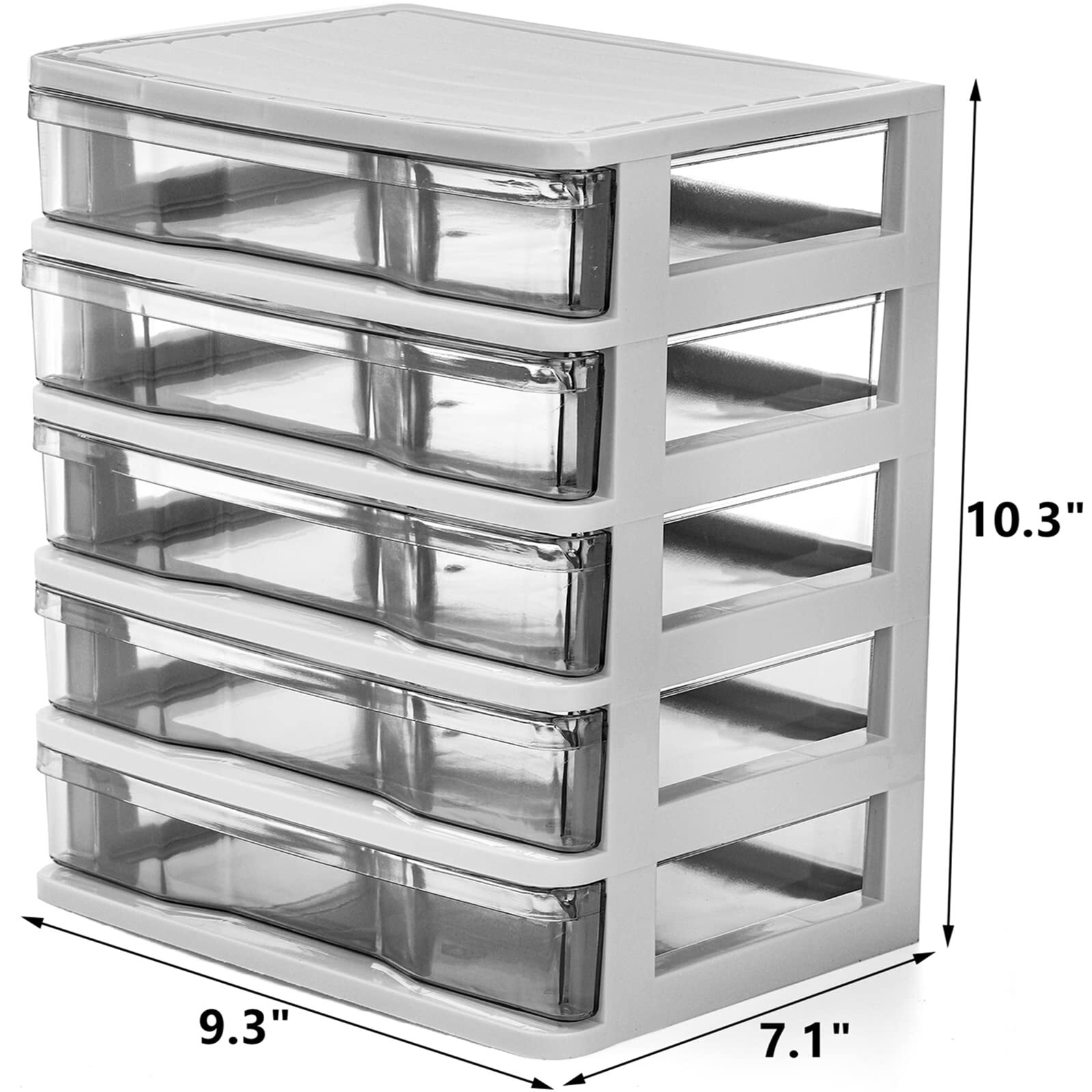 Small Storage Bin Plastic Organizer Storage Bin Container With Drawers For Desk