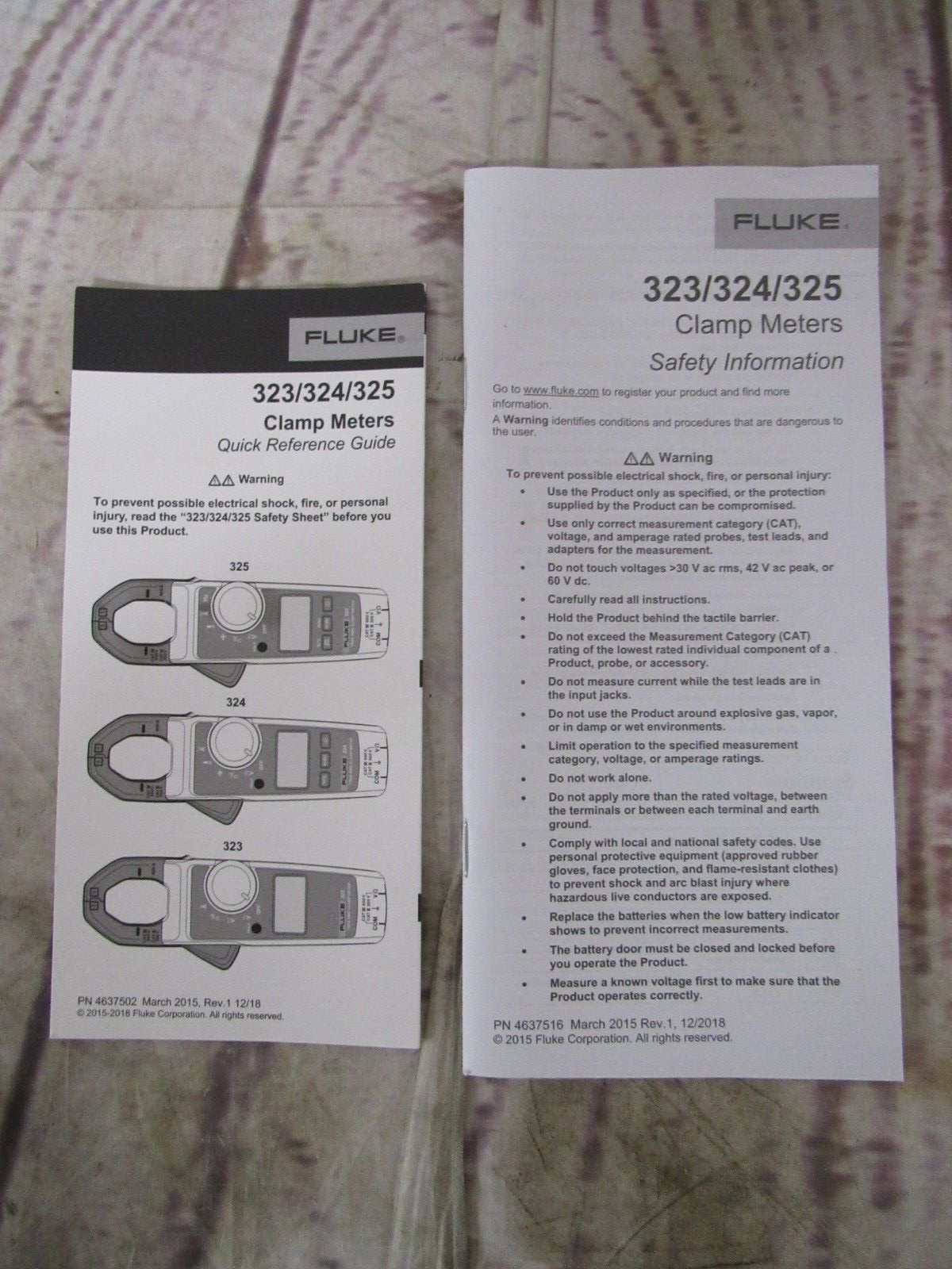 Fluke True-RMS clamp meter 323