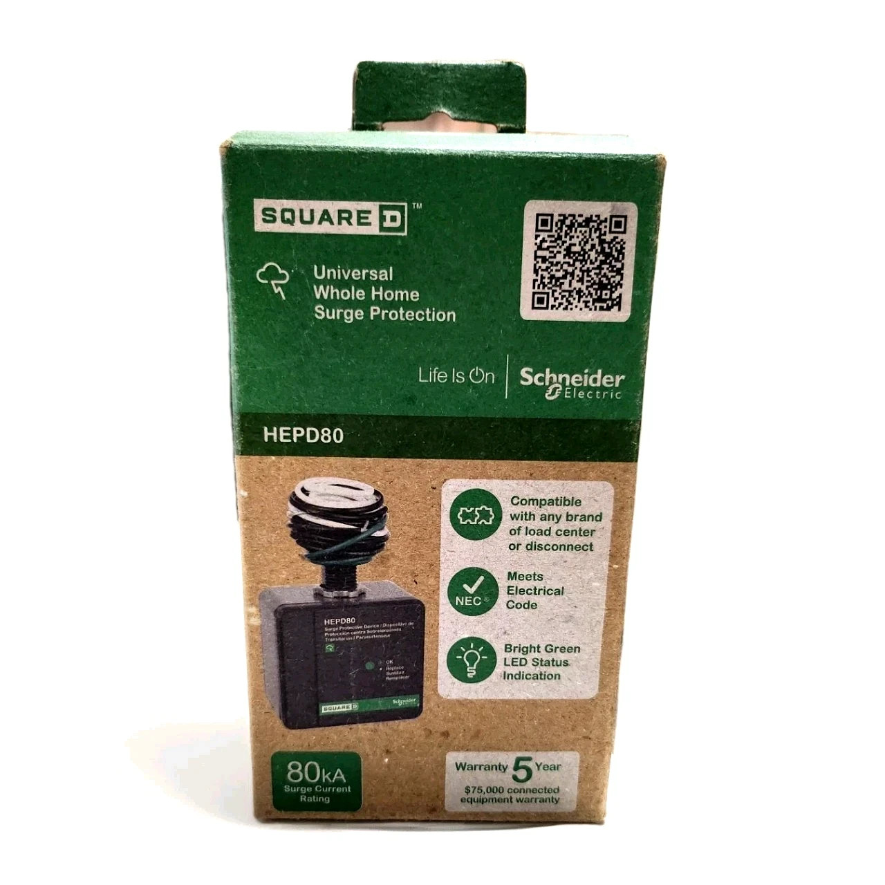 NEW Square D BY SCHNEIDER HEPD80 Home Electronics Protective Device 80kA