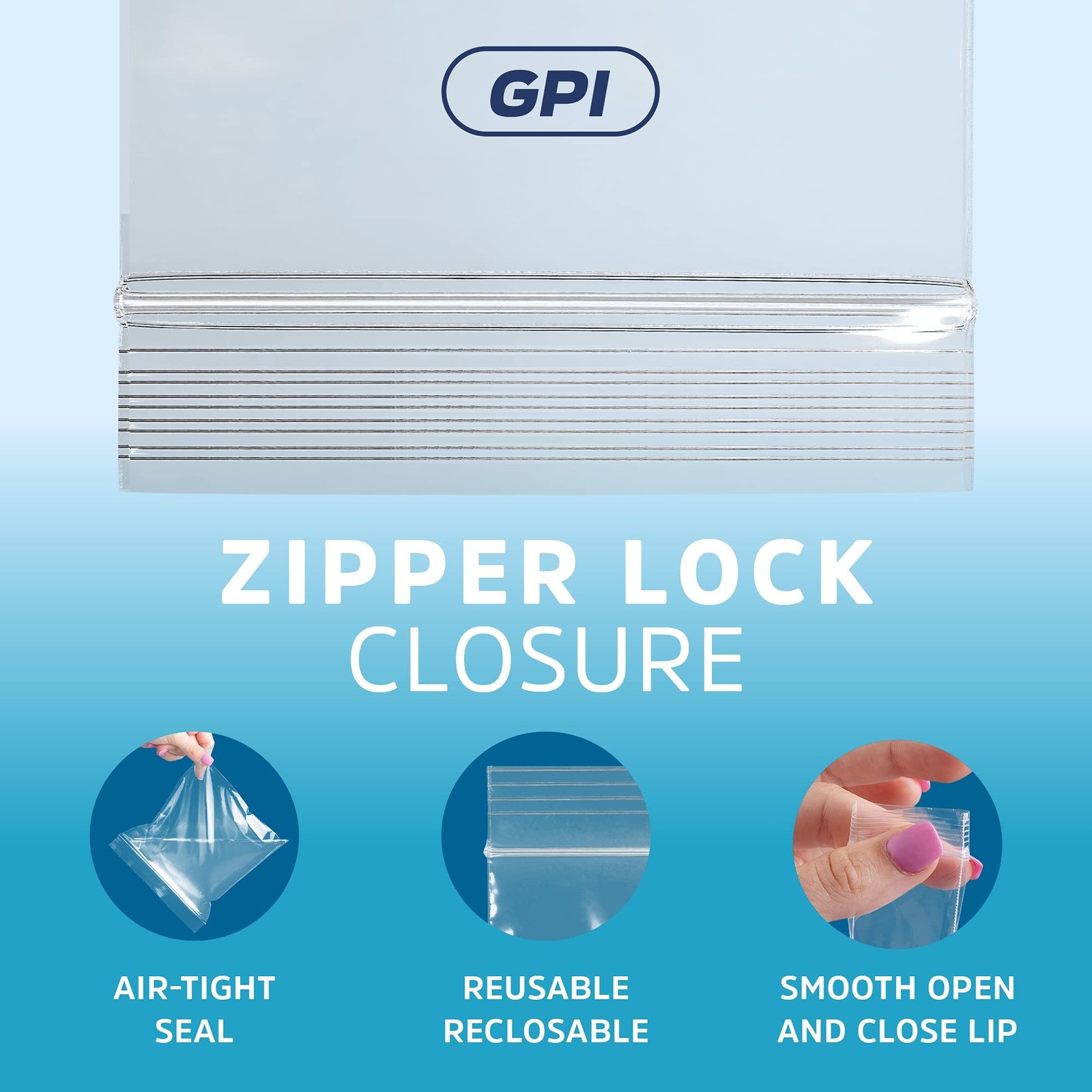 GPI – 6 Mil, Extra Heavy-Duty, 3″ x 5″ Clear Plastic Reclosable Zip Bags, Pun…