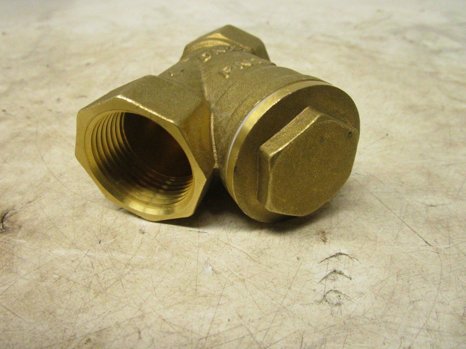 NO NAME DN25 PN16 1″ NPT THREADED WYE Y BRONZE STRAINER 300 PSI SCREEN SIZE 3/64