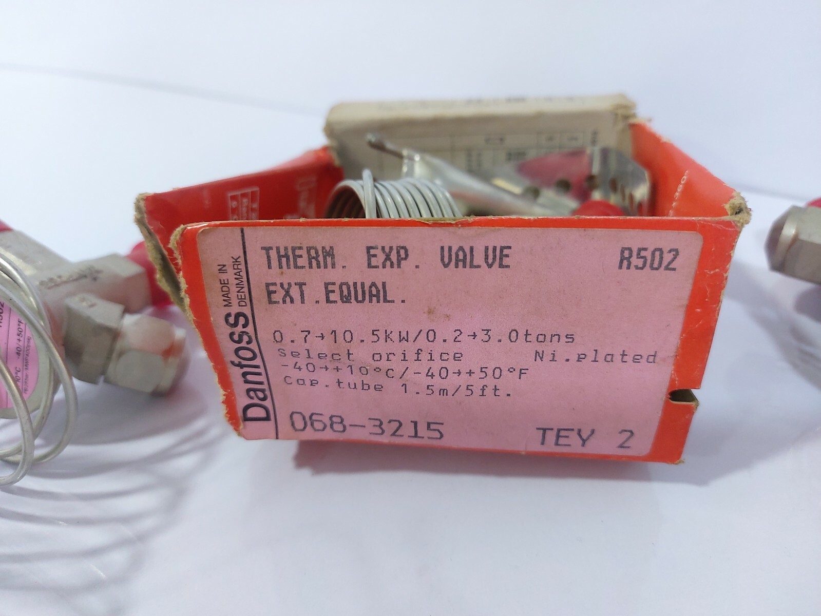 DANFOSS TEY2 THERM.EXP.VALVE 0.7 – 10.5KW / 0.2-3.0 TONS