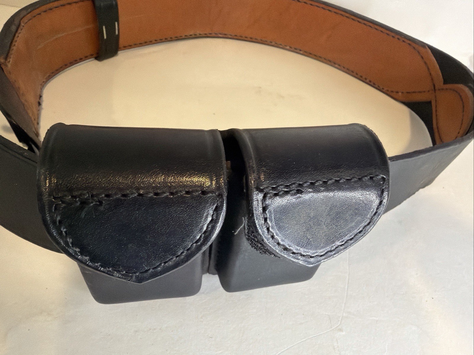 Safariland MDL 88 H87 Duty Belt W/ Ammo Clip Pouch 78HV F87 Size 38 Holster Belt