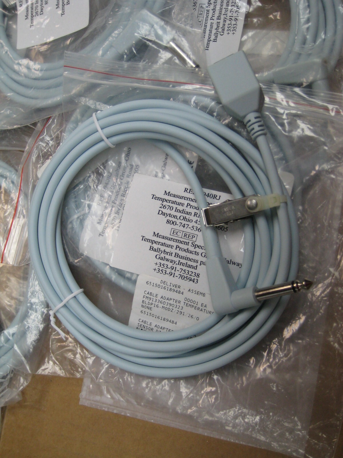 Lot of 8 Measurement Specialties 861517 4940 4940RJ Interconnect Cable New
