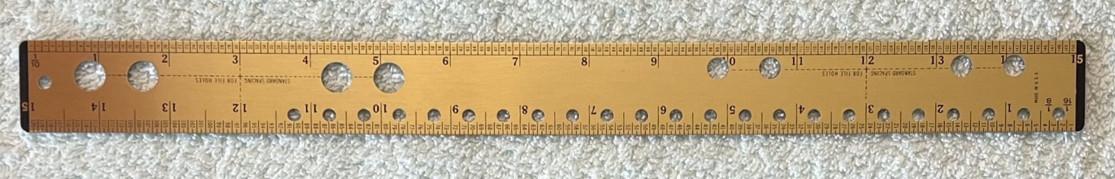 Vintage Metal Un-Branded Forms Ruler Design Ruler