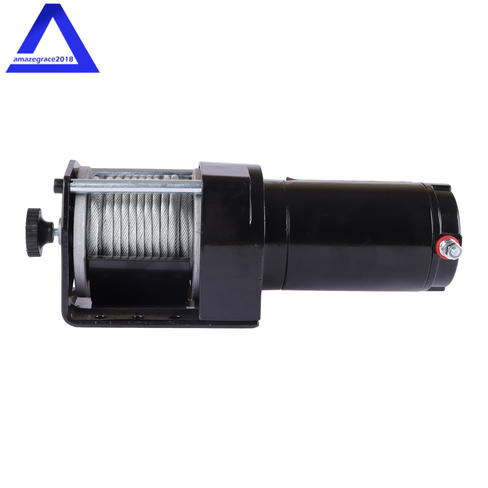 12VDC 3000LBS 1.3HP Electric Winch 32ft Synthetic Rope 2.5m Wired Remote IP55