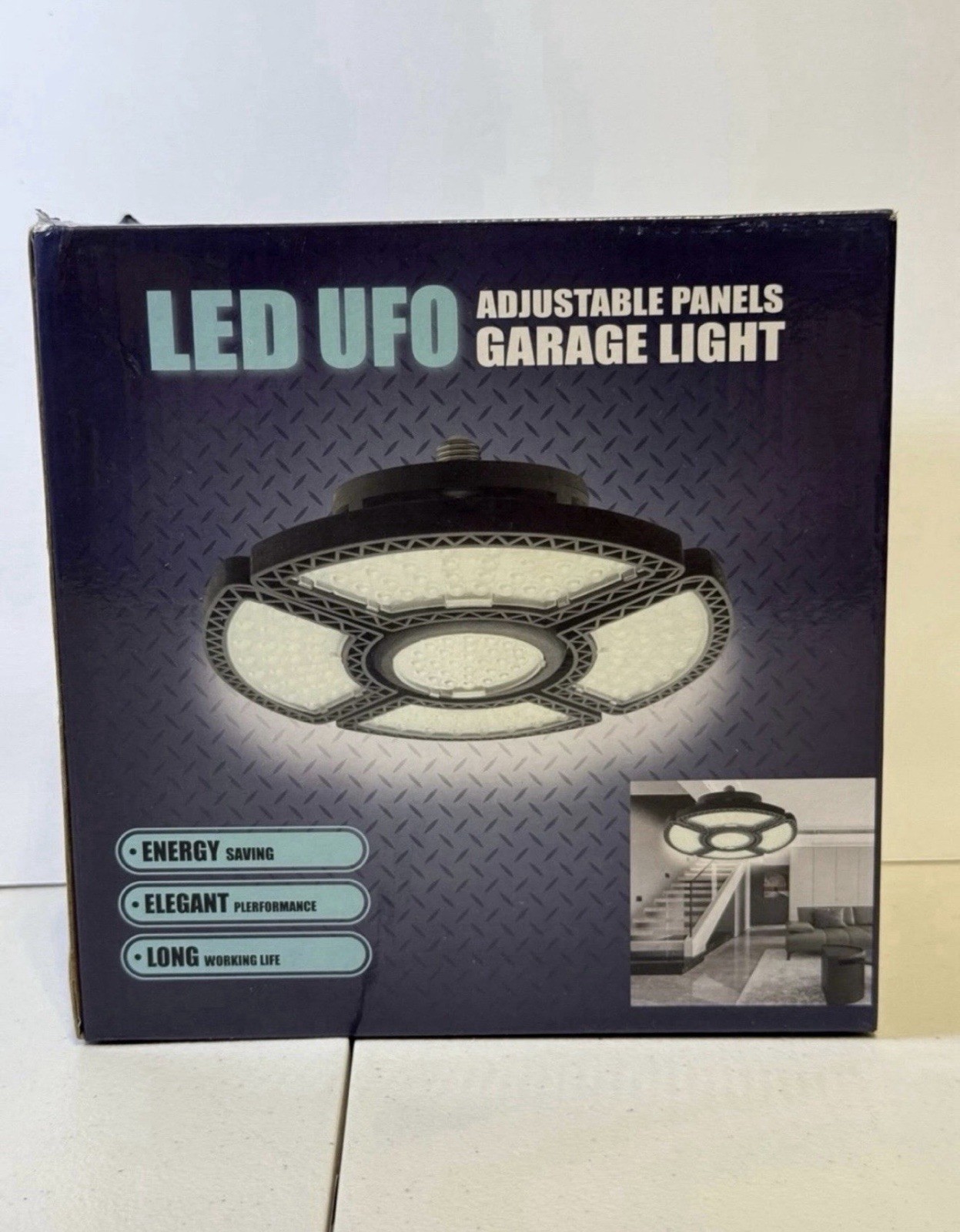LED Garage Lights Bulb Led Shop Light with Deformable Panels Basement Ceiling