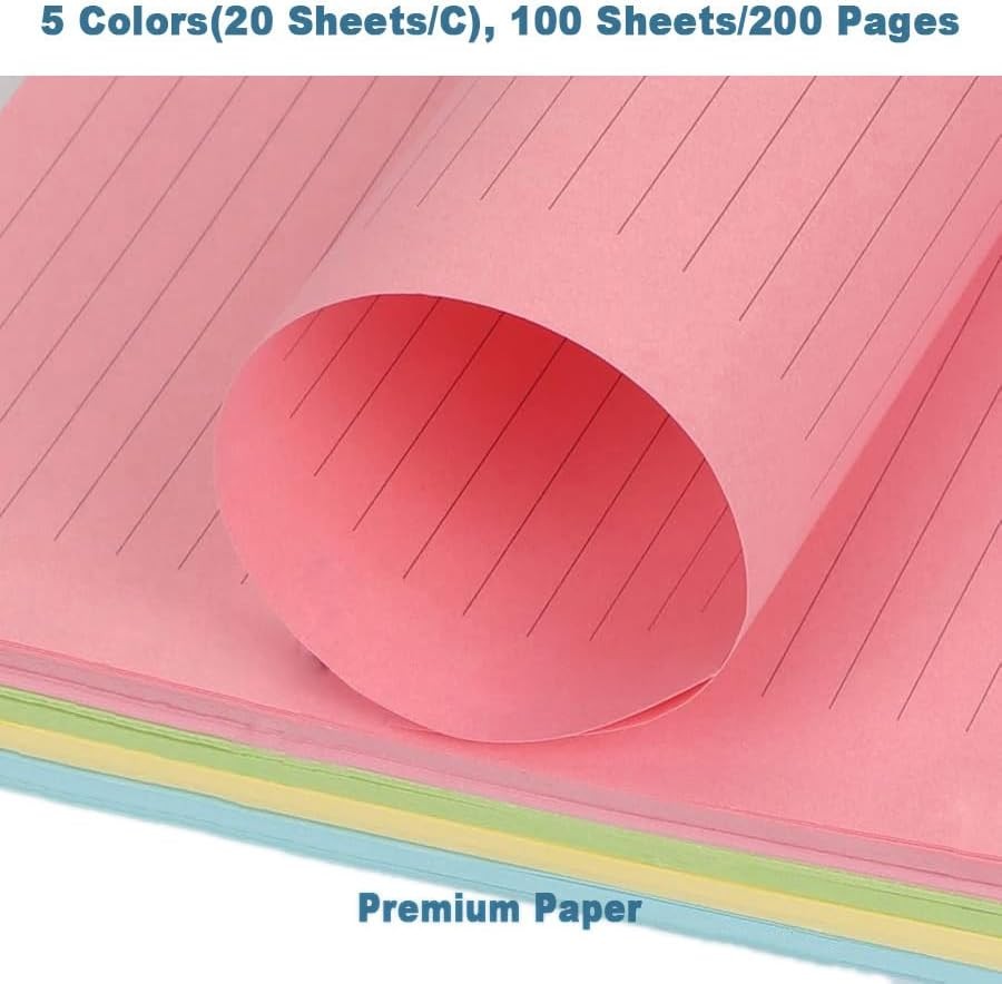 A4 TUL Discbound Lined Refill Paper, 11 Disc Hole Punched Ruled Filler Paper,…
