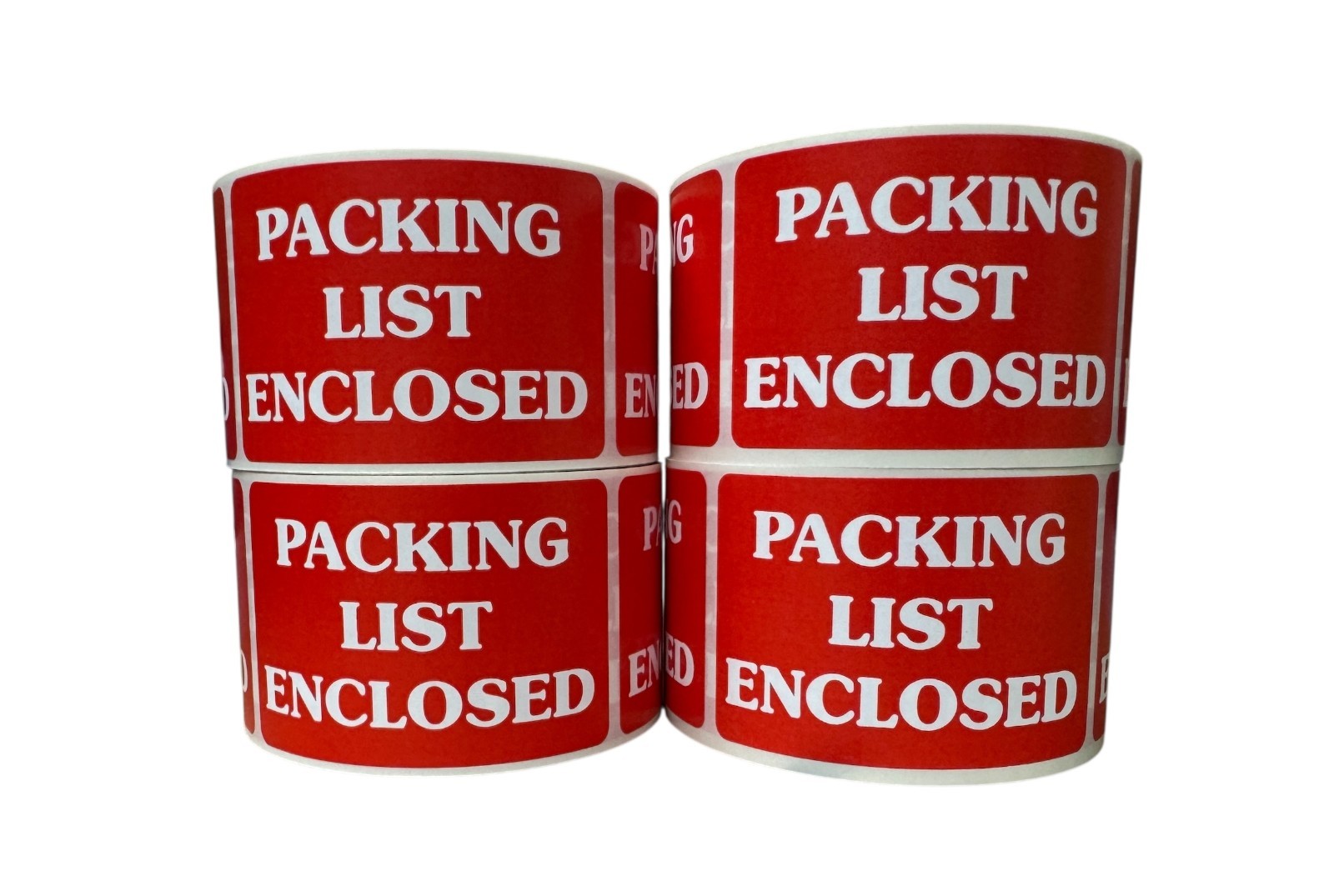 2×3 Packing List Enclosed Labels Peel & Stick Shipping Sticker 500 EA, 1-60 RLS