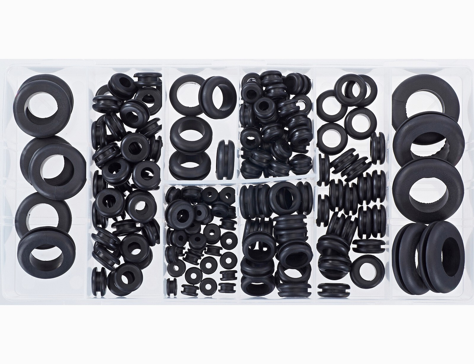 180 pc Rubber Grommet Assortment Kit Set Firewall Hole Electrical Wiring Gasket